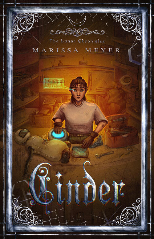 Concept Cover for Cinder from Marissa Meyer's The Lunar Chronicles