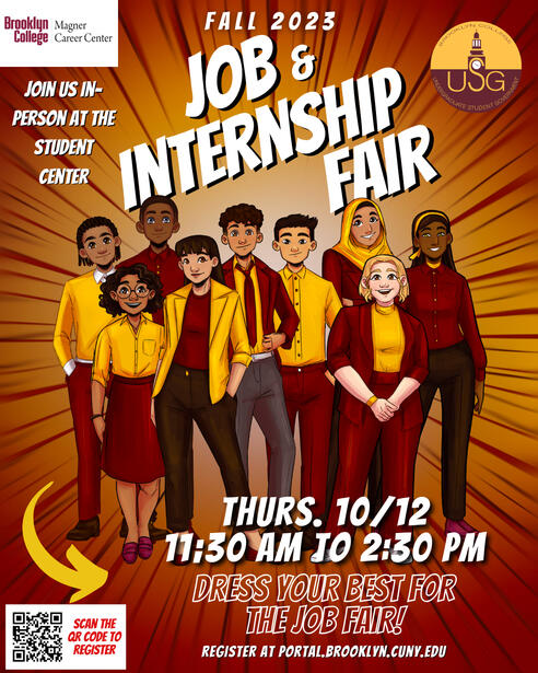 Job & Internship Fair Flyer - Comic Book Style