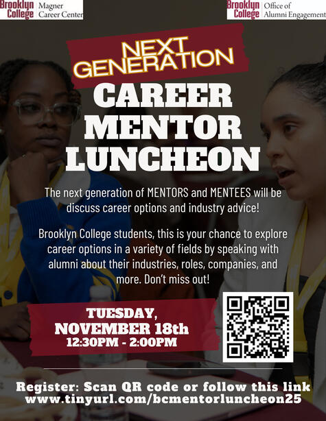 Career Mentor Luncheon Flyer