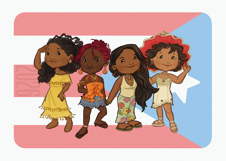 My Friends and I Drawn in the Style of Strawberry Shortcake
